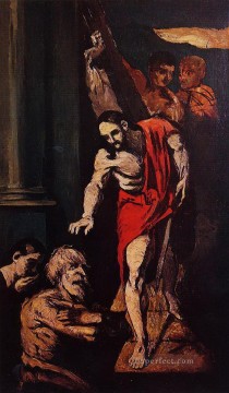 クリスチャン・イエス Painting - 辺獄のキリスト ポール・セザンヌ